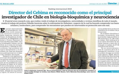 El Magallanes y El Mostrador destacan reconocimiento de Dr. Inestrosa como el principal investigador de chile en biología-bioquímica y neurociencia.