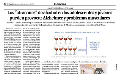 Los “atracones” de alcohol en adolescentes y jóvenes pueden provocar Alzheimer