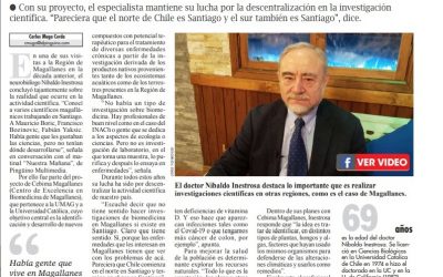 Dr. Nibaldo Inestrosa: “Una enfermedad en Magallanes no es la misma que en Santiago”